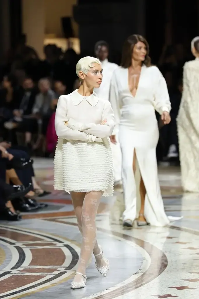 Iris Law walks the runway during Vogue World: Milano 2026 at Galleria Vittorio Emanuele II on September 22, 2026 in Milan, Italy.
