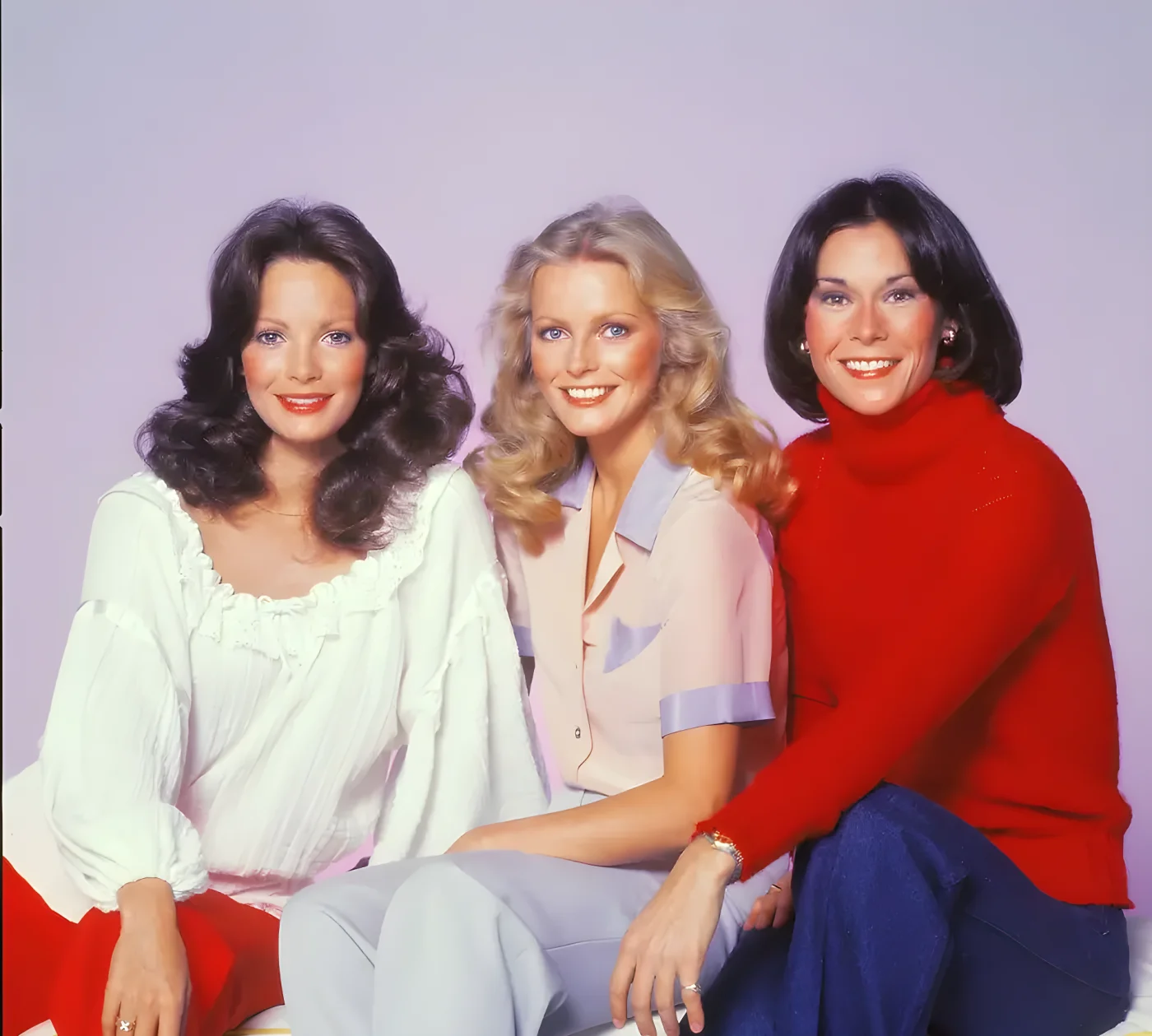 Jaclyn with Cheryl Ladd, and Kate Jackson back in Charlie