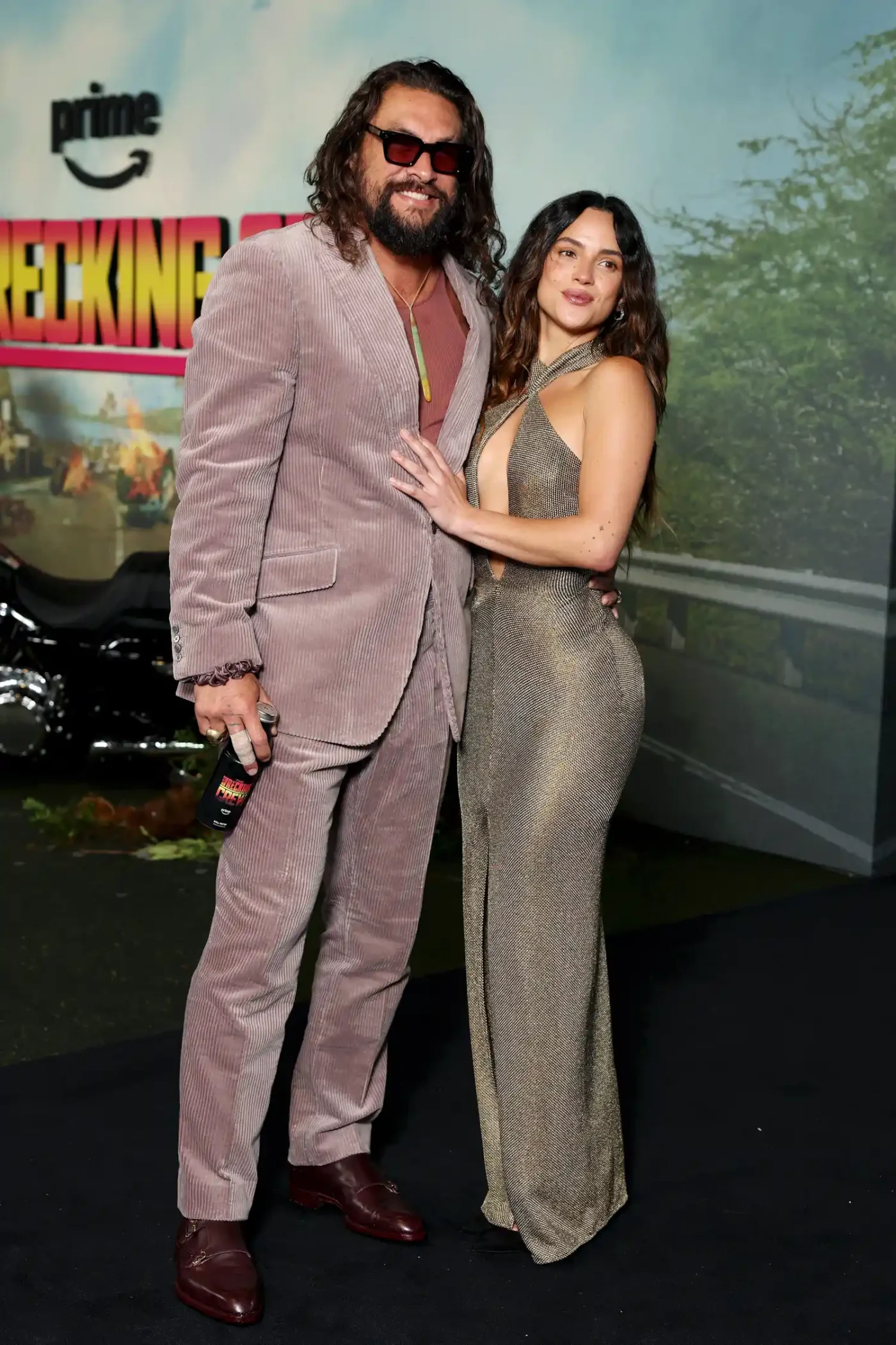 Jason Momoa and Adria Arjona