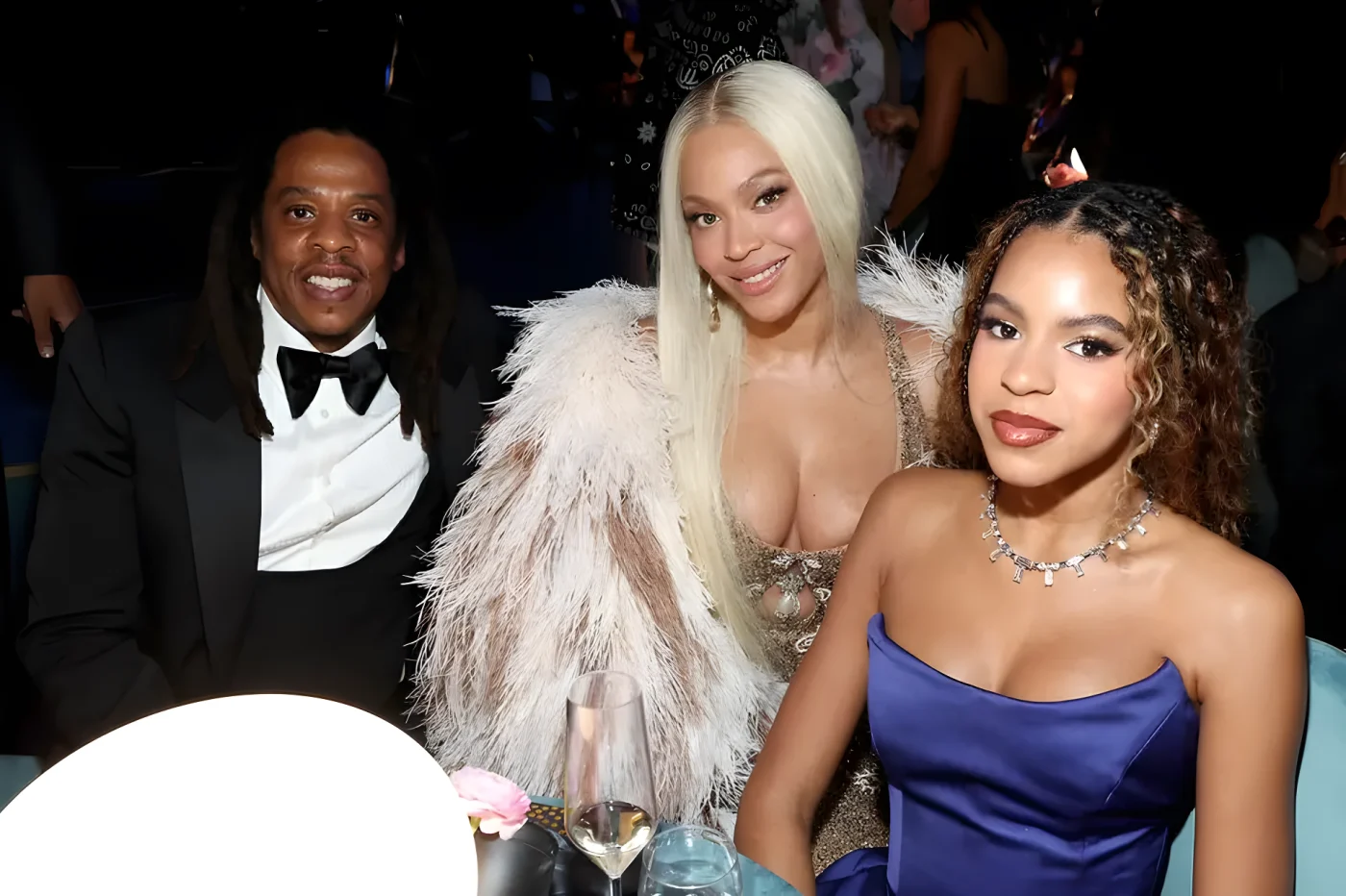 Jay-Z, Beyoncé, and Blue Ivy attend the 67th Annual GRAMMY Awards