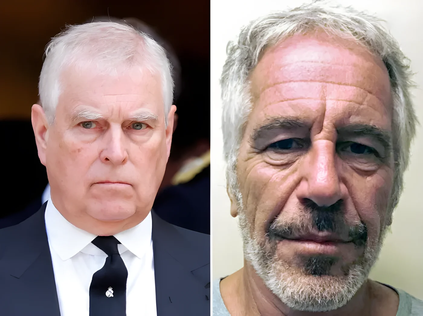 Jeffrey Epstein and Prince Andrew Duke of York shown side by side