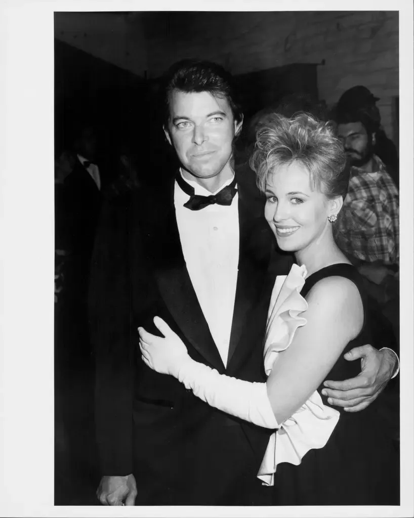 Jonathan Frakes and fiancee Genie Francis, at the Soap Opera Awards, Hollywood, CA, November 16th 1986