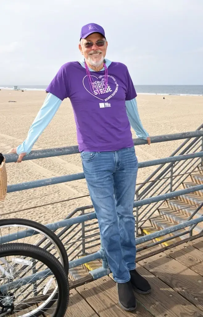 Jonathan Frakes attends the PanCAN PurpleStride LA Walk To End Pancreatic Cancer at Santa Monica Pier on April 25, 2026 in Santa Monica, California. (Photo by Michael Tullberg/Getty Images)