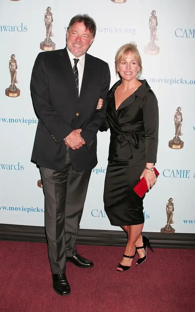 Jonathan Frakes (L) and actress Genie Francis attends the 2008 Camie Awards at the Wilshire Theatre on May 3, 2008 in Beverly Hills, California.