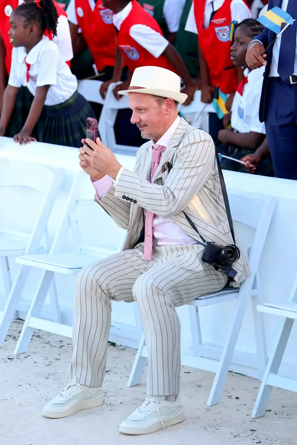 Jonathan Yeo attends The Future Bahamas Youth Rally and Exhibition during King Charles III visit to The Bahamas on October 27, 2026 in Nassau, Bahamas.