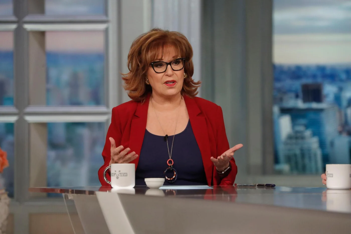 Joy Behar on The View set.