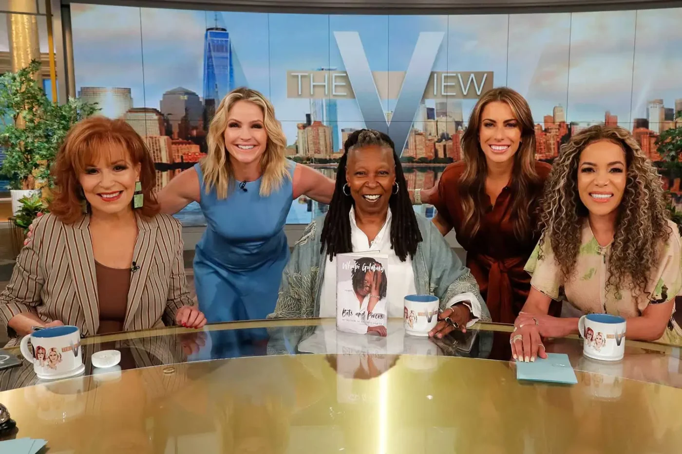 Joy Behar, Sara Haines, Whoopi Goldberg, Alyssa Farah Griffin and Sunny Hostin on The View