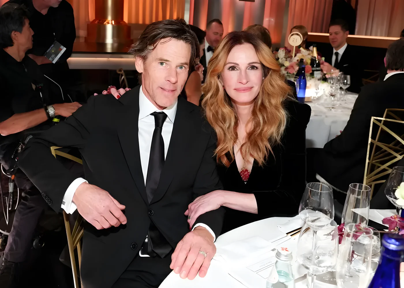 Julia and husband Danny Moder at the Golden Globes