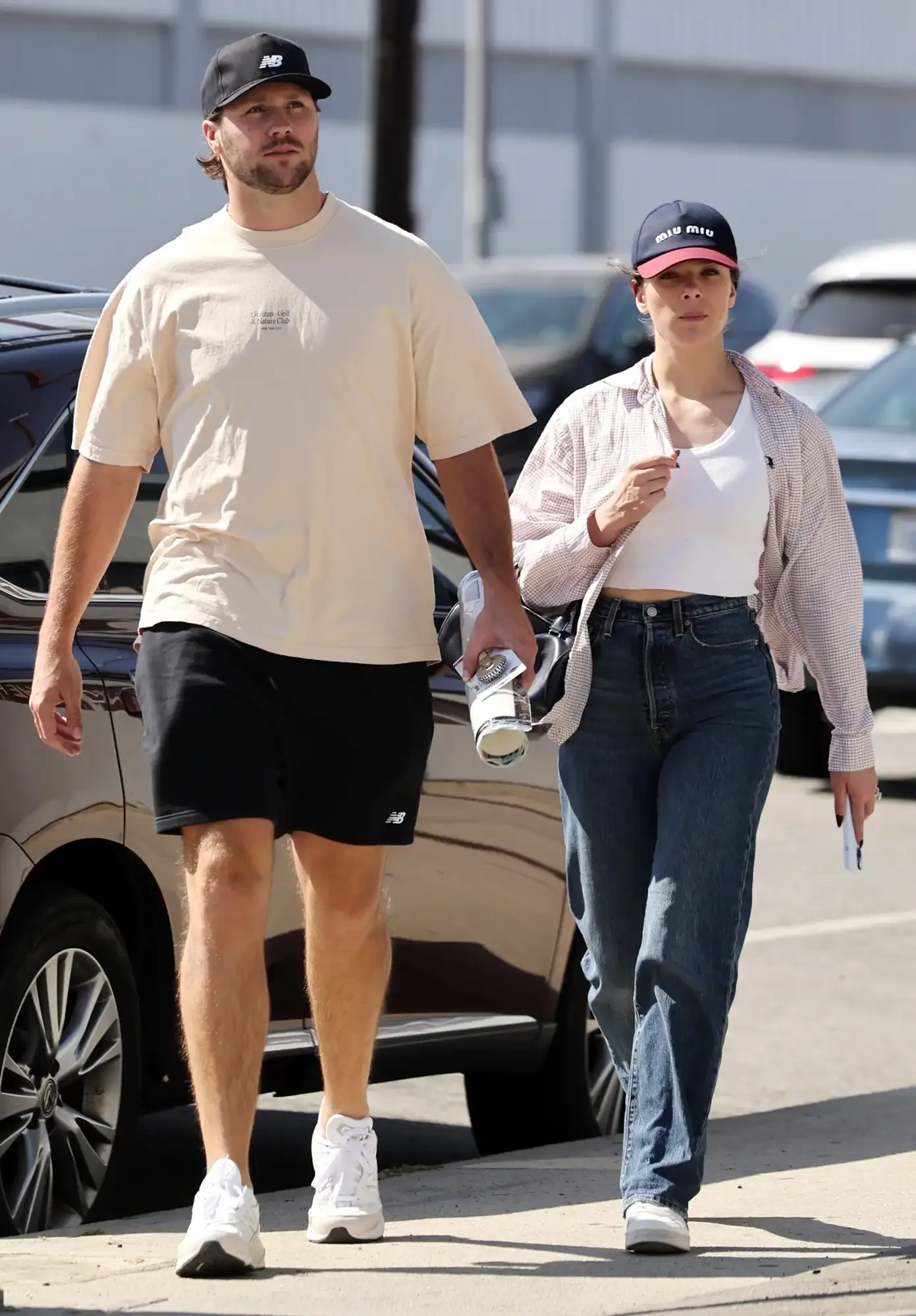 July 2, 2025: Newlyweds Hailee Steinfeld and Josh Allen spotted for the first time since tying the knot.