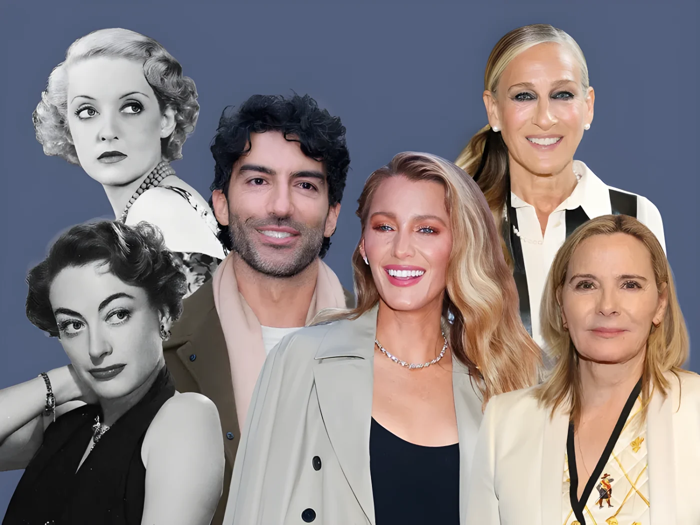 Justin Baldoni Joan Crawford Blake Lively Bette Davis Kim Cattrall and Sarah Jessica Parker are featured