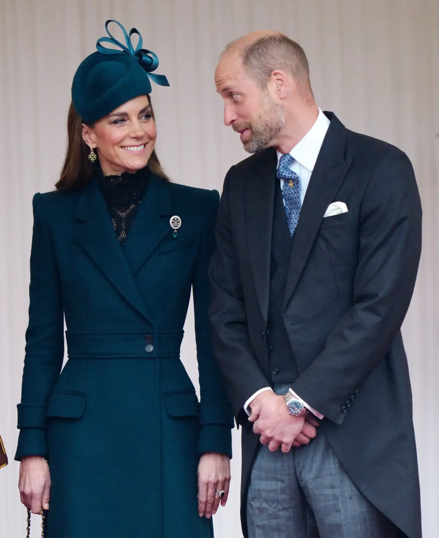 Kate Middleton and Prince William during a state visit on October 20, 2026 in Windsor, England