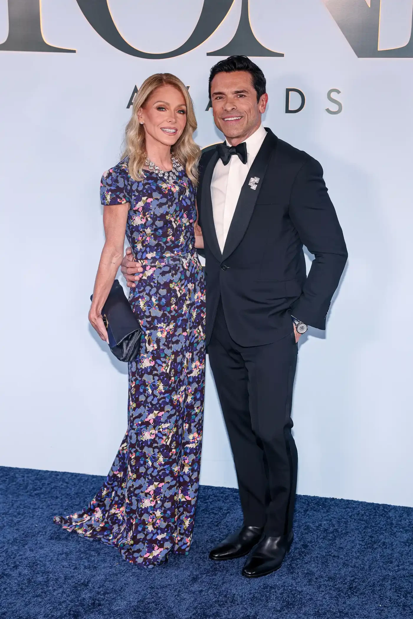 Kelly Ripa and Mark Consuelos attend the 2026 Tony Awards held at Radio City Music Hall on June 7, 2026 in New York, New York