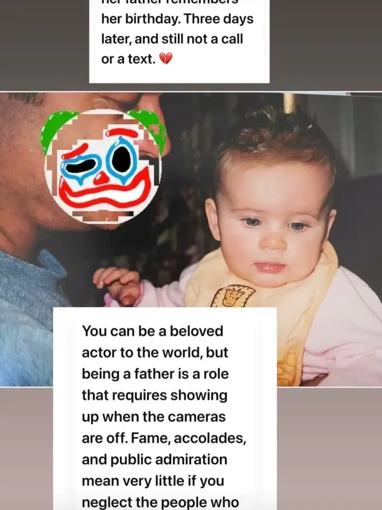 Kelsey Grammer holding daughter Mason as a baby