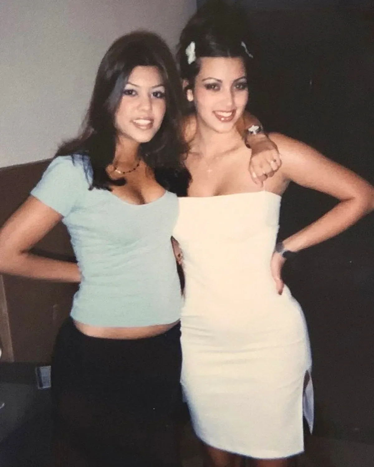 Kim Kardashian and Kourtney Kardashian