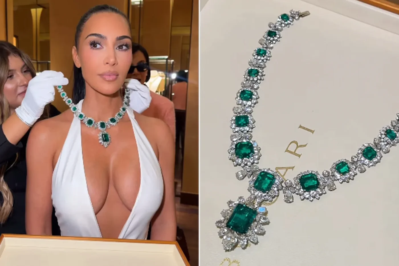 Kim Kardashian, Elizabeth Taylor Necklace