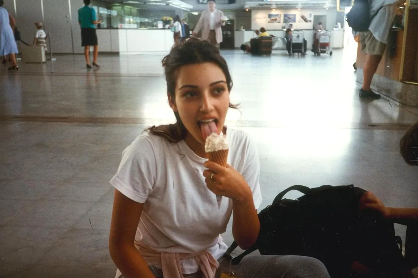 Kim Kardashian Instagram photo from 1996