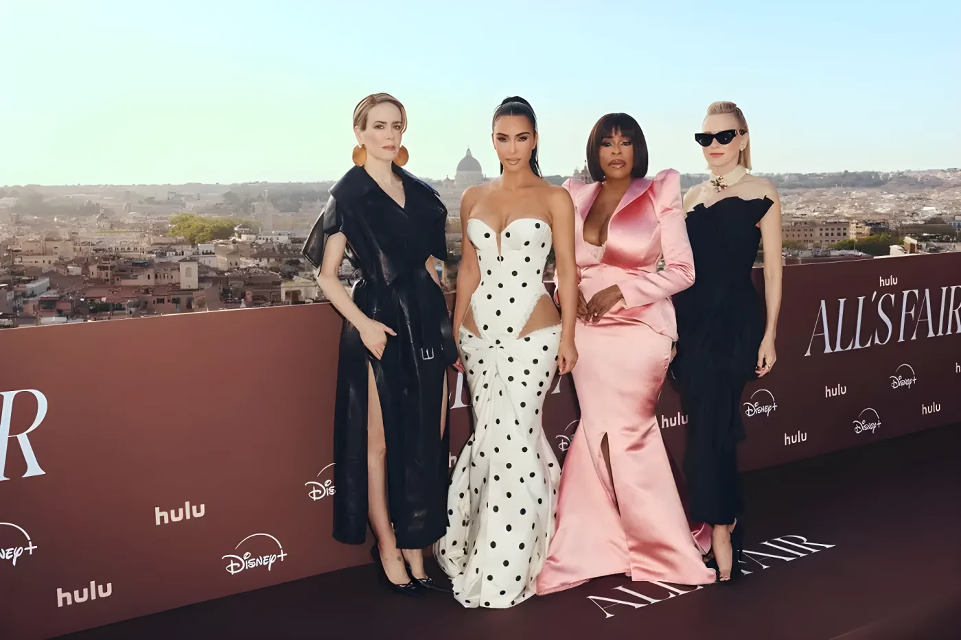 Kim Kardashian wearing a Galia Lahav fall 2027 couture bridal gown