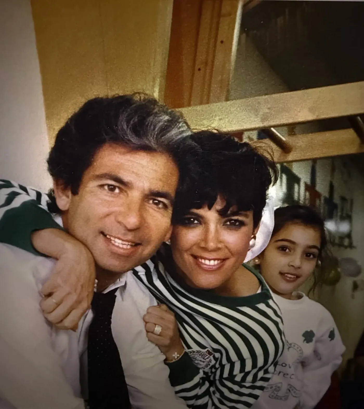 Kim Kardashian with Kris Jenner and Rob Kardashian Sr