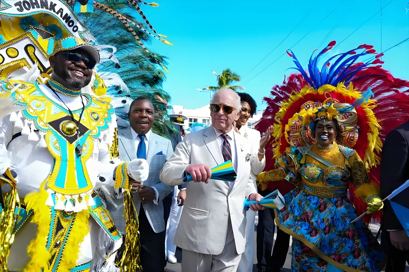 King Charles Junkanoo parade in Nassau