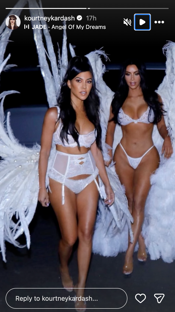 Kourtney Kardashian dressed as a Victoria