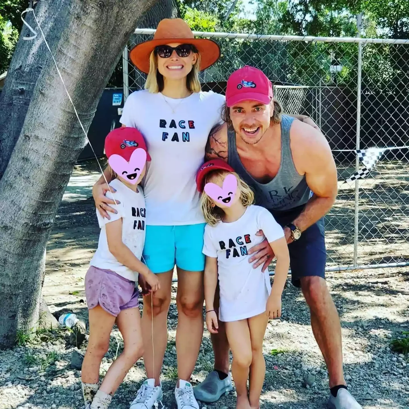 Kristen Bell and Dax Shepard with their kids