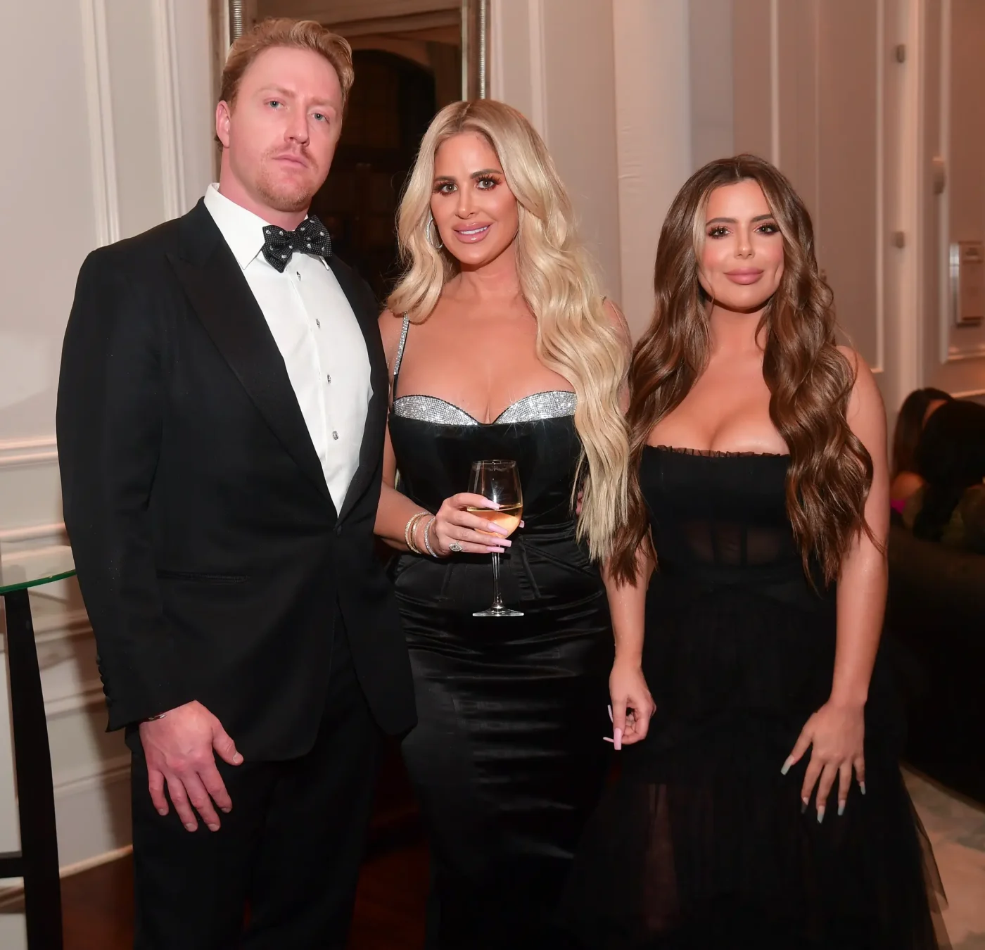 Kroy Biermann, Kim Zolciak, and Brielle Zolciak at the Gucci Mane Black Tie Gala.