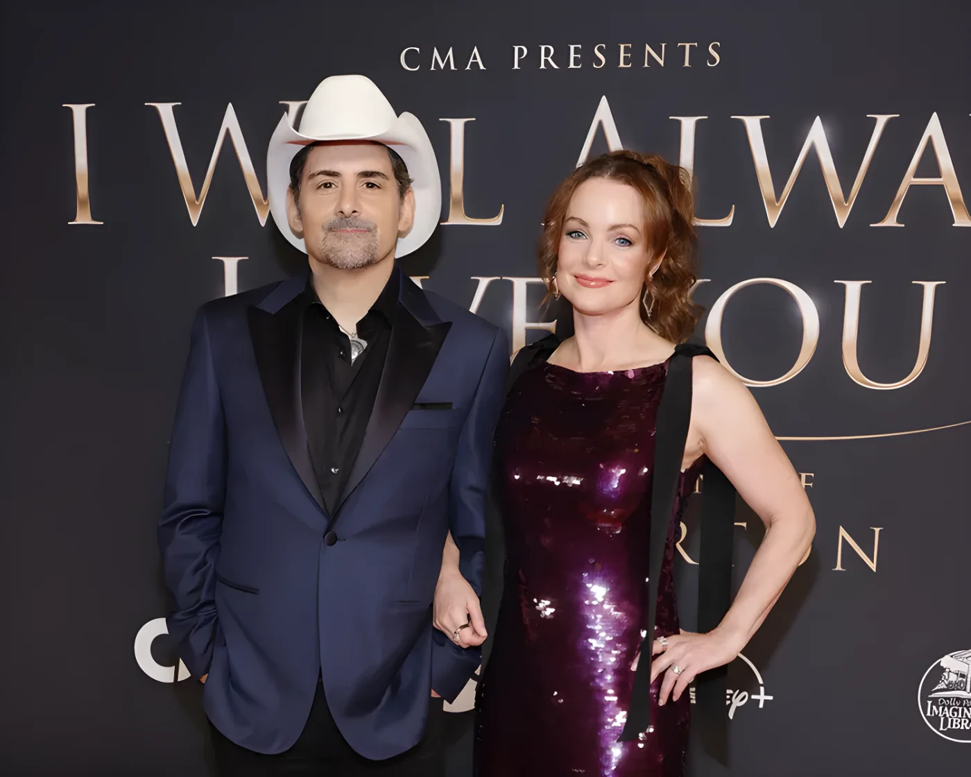 (L-R) Brad Paisley and Kimberly Williams-Paisley attend as CMA Presents I Will Always Love You: A Celebration Of Dolly Parton at The Fisher Center for the Performing Arts on October 21, 2026 in Nashville, Tennessee.