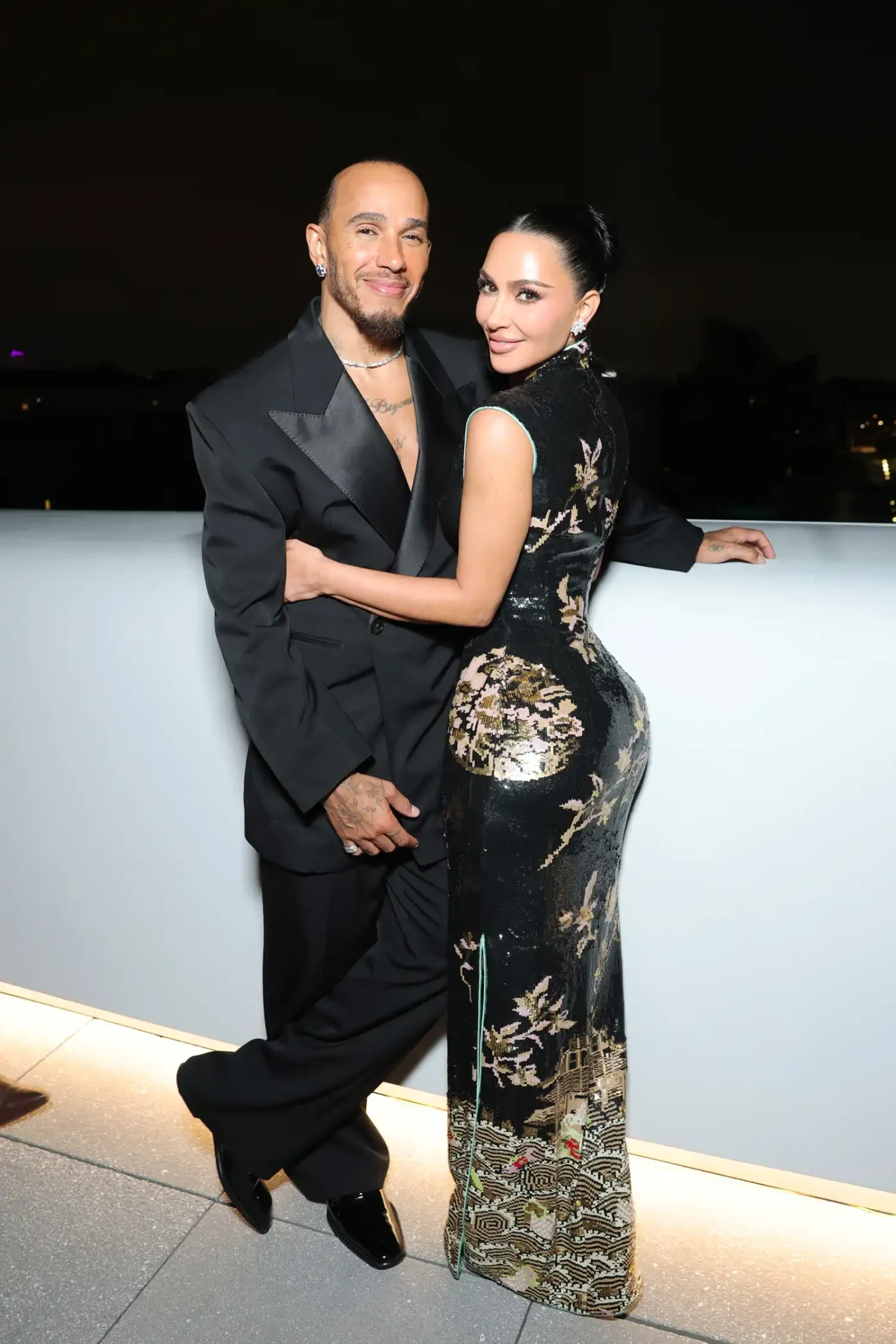 Lewis Hamilton and Kim Kardashian