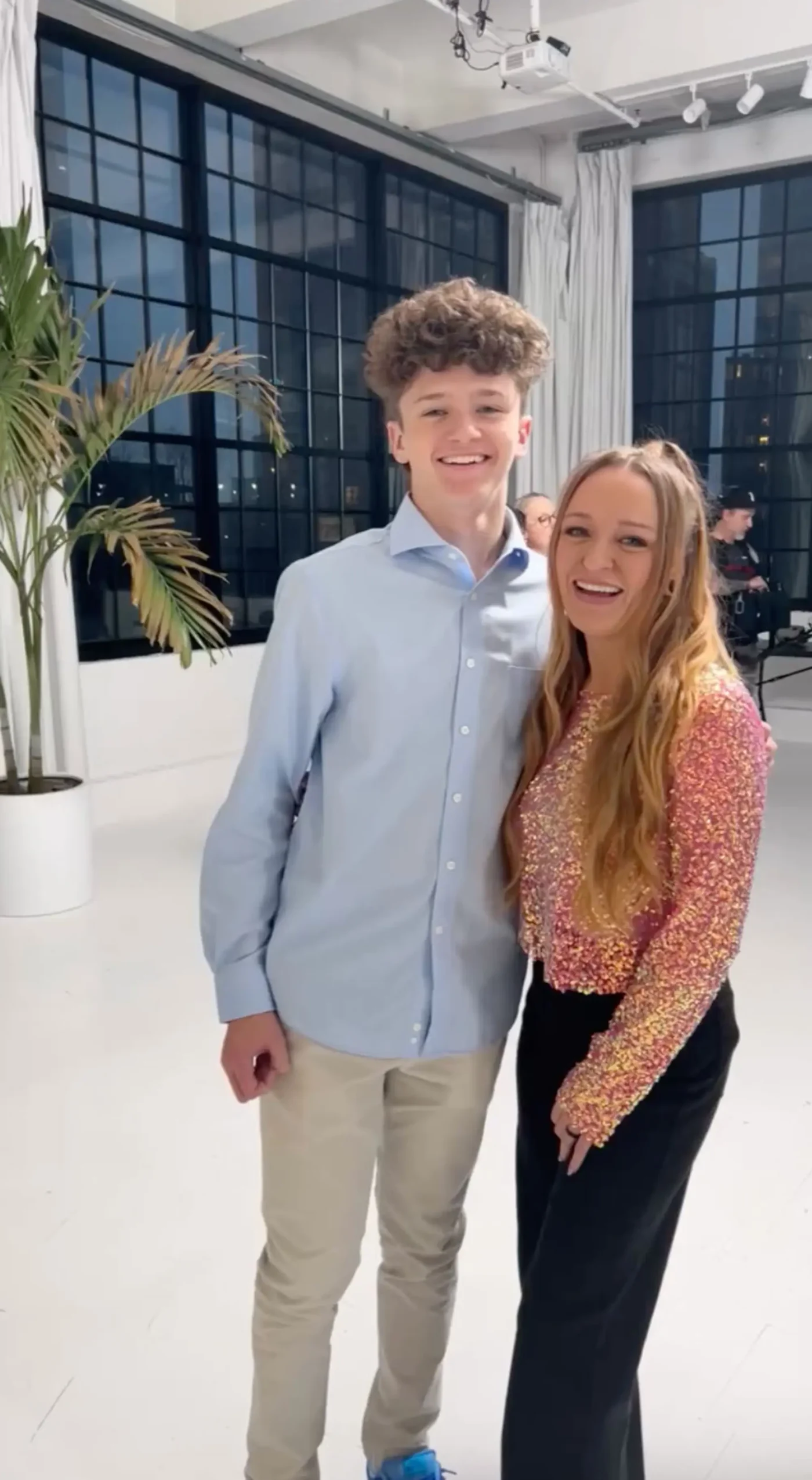 Maci Bookout and her son Bentley standing together and smiling.