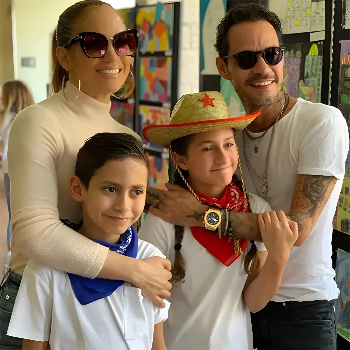 marc anthony twins jennifer lopez