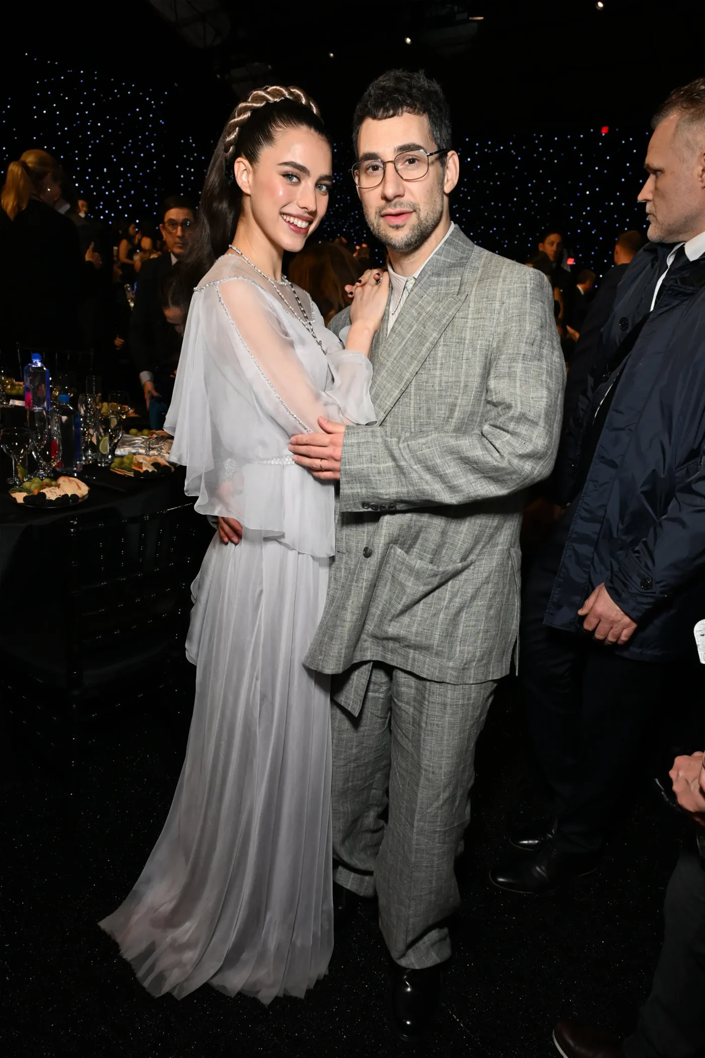Margaret Qualley and Jack Antonoff at the 30th Annual Critics Choice Awards.