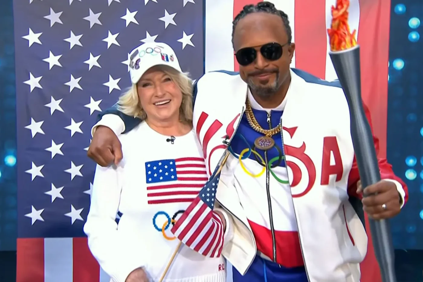 Martha Stewart and Craig Melvin