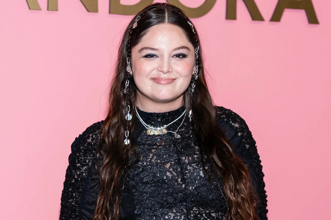 Megan Stalter attends Pandora Celebrates Talisman Collection Launch on September 08, 2025 in New York City