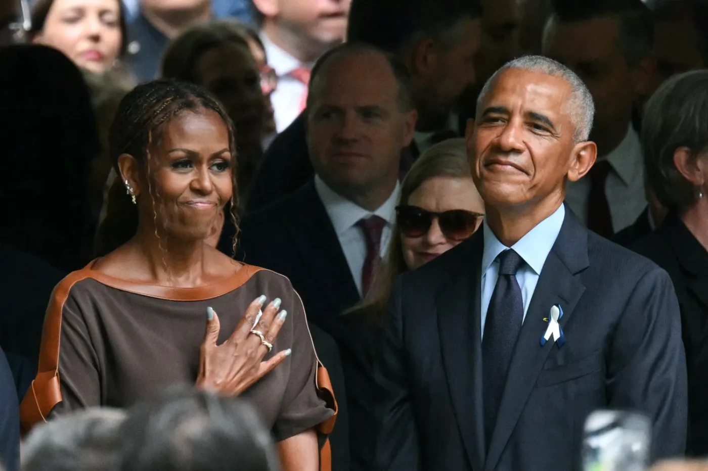 Michelle Obama and Barack Obama on September 11, 2026.