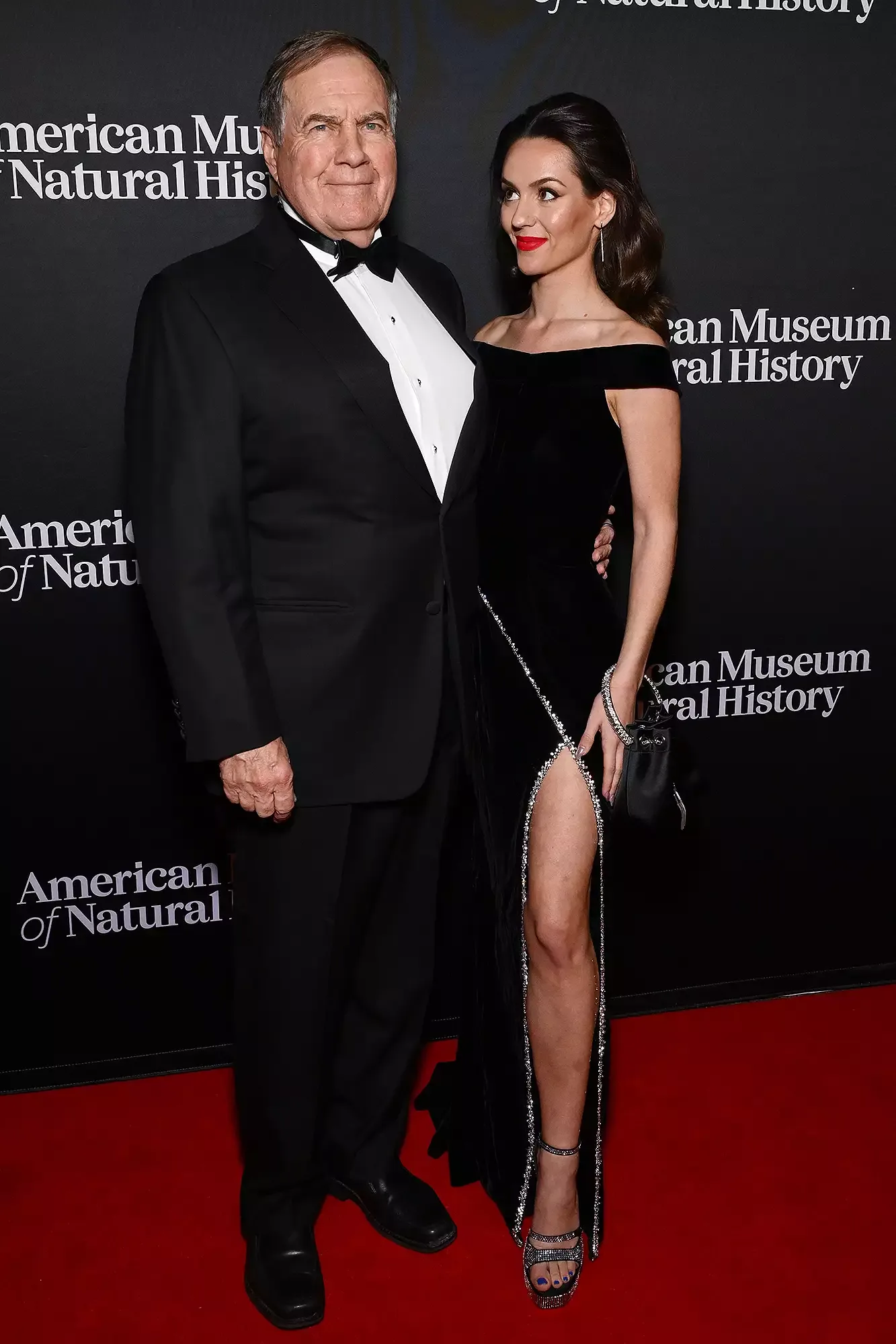 NEW YORK, NEW YORK - DECEMBER 05: Bill Bellichick and Jordon Hudson attend The American Museum of Natural History