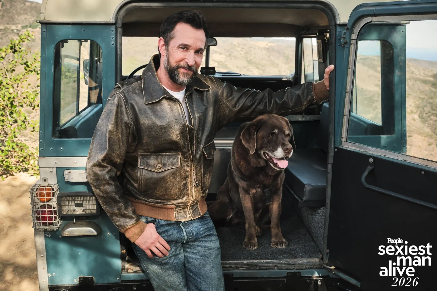 Noah Wyle photographed at Deer Creek Ridge in Malibu, CA for PEOPLE
