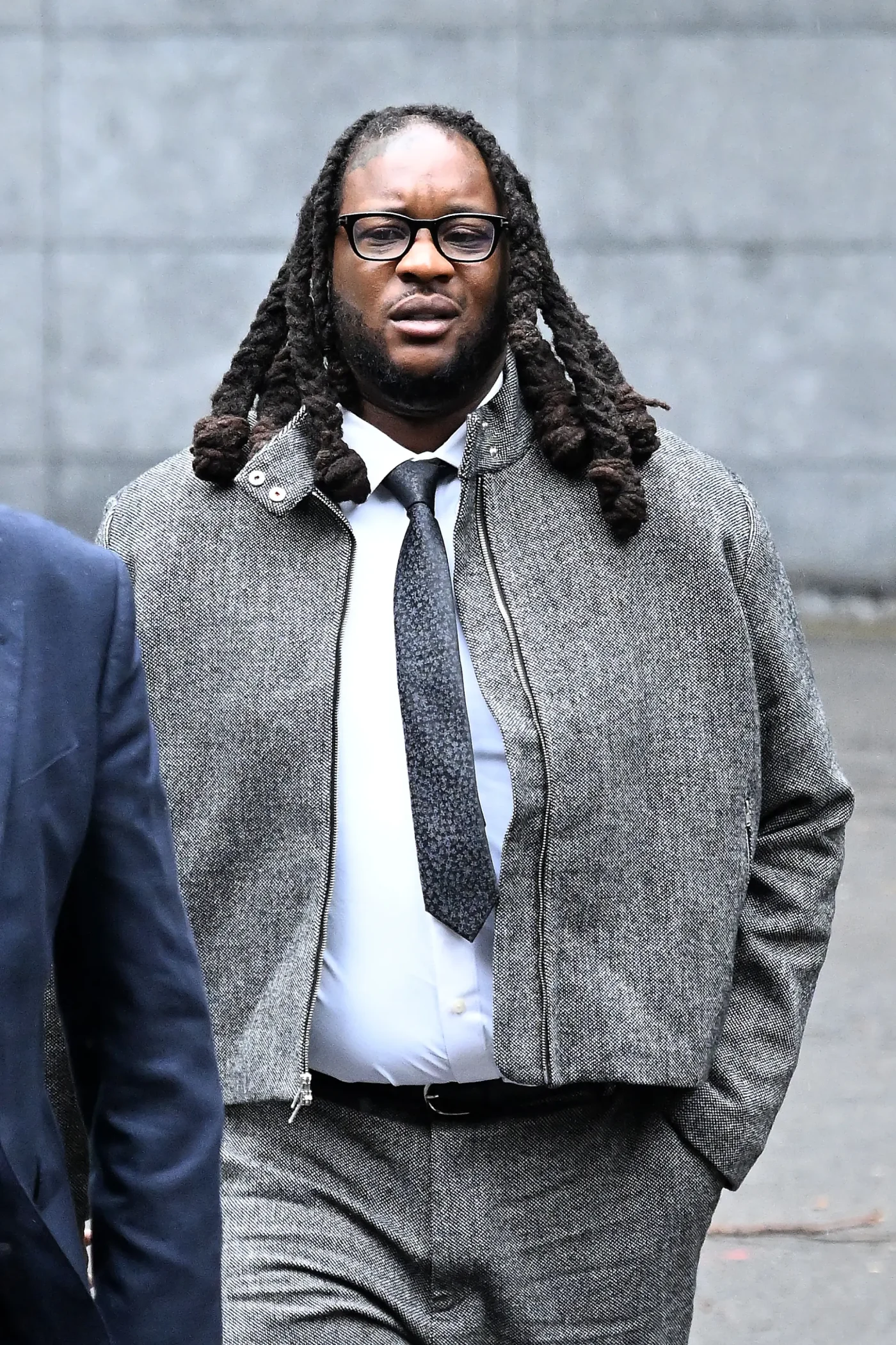Omololu Akinlolu arriving at Southwark Crown Court in London.