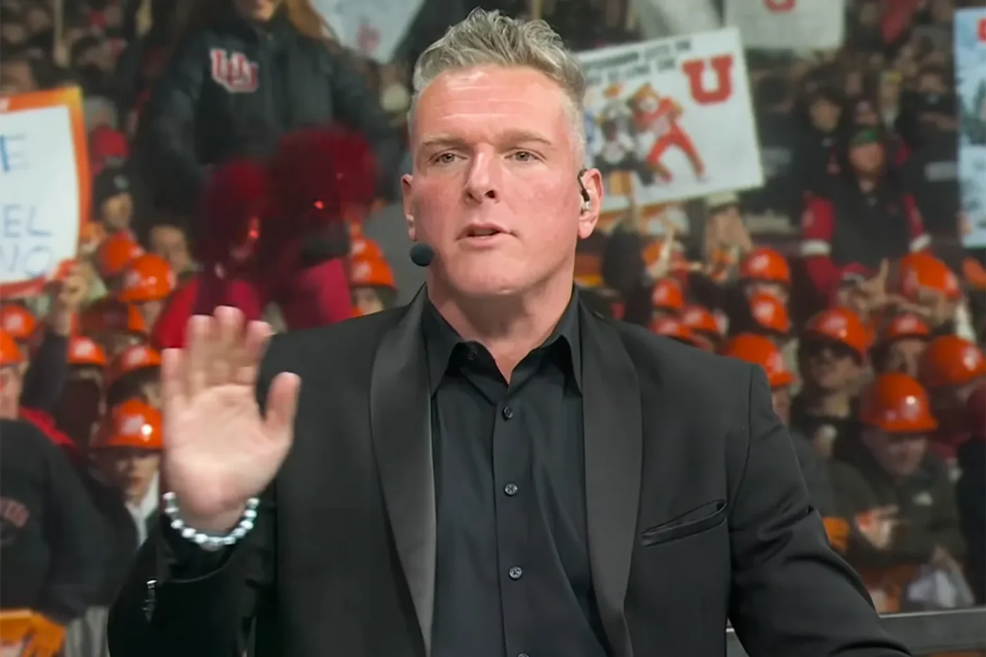 Pat McAfee at the University of Utah College GameDay