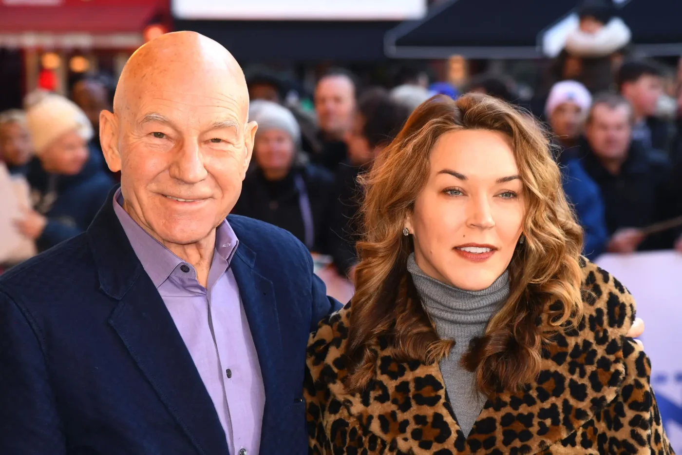 Patrick Stewart and daughter Sophie Stewart attend a gala screening of