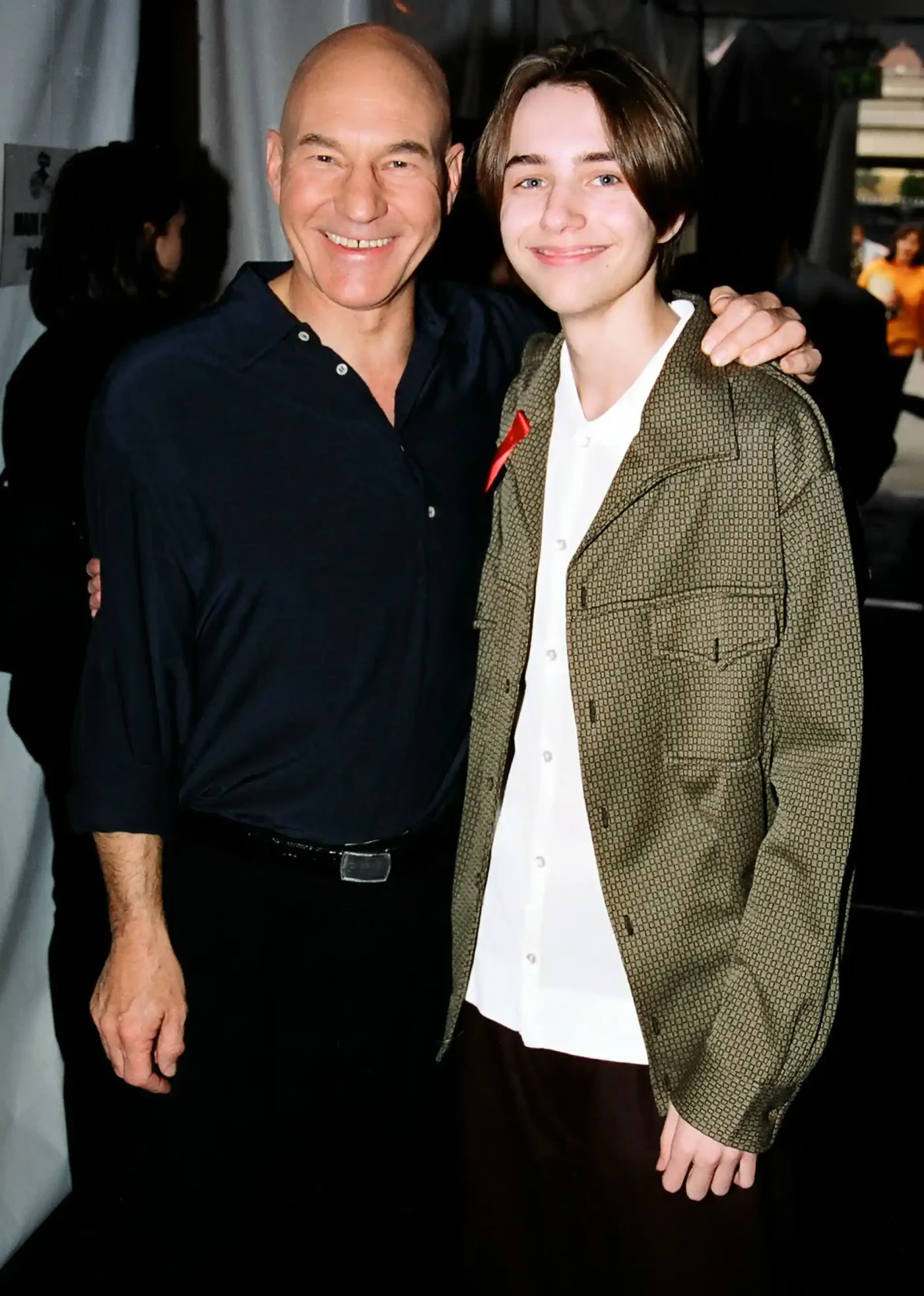 Patrick Stewart and son Daniel Stewart during 1997 Kid