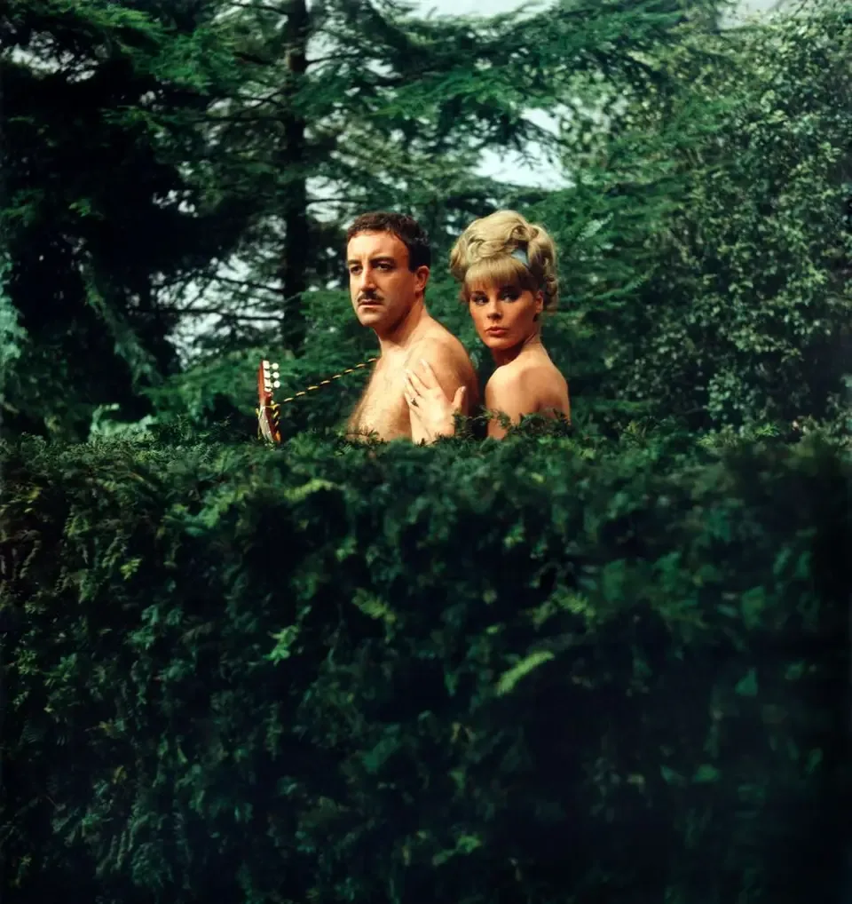 Peter Sellers and Elke Sommer in A Shot In The Dark