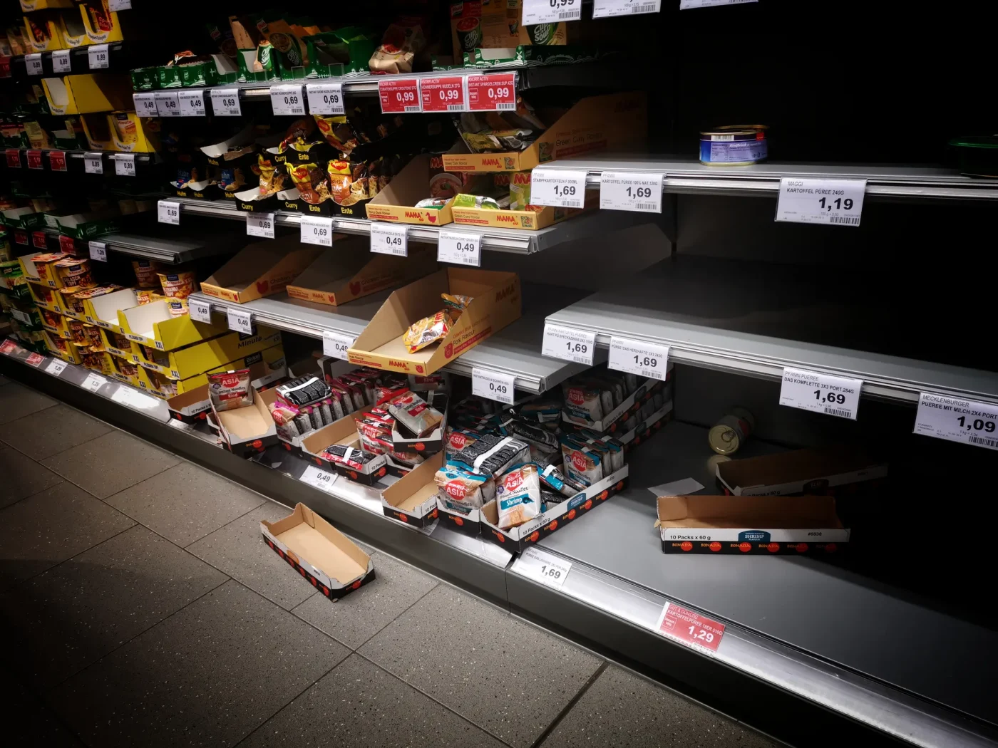 Supermercati e agricoltura: l'incubo dei banchi vuoti