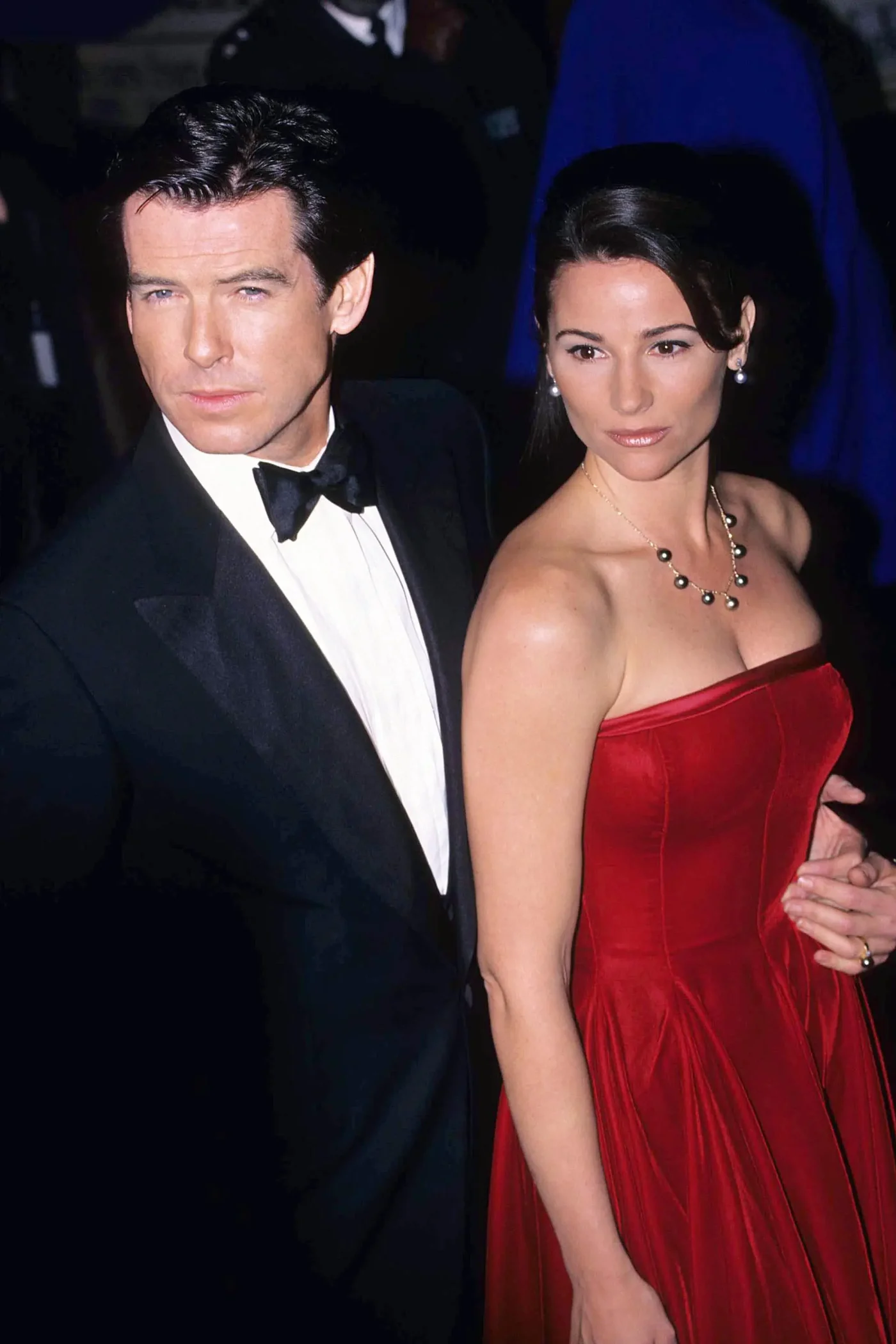 Pierce Brosnan and Keely Shaye Smith at a film premiere.