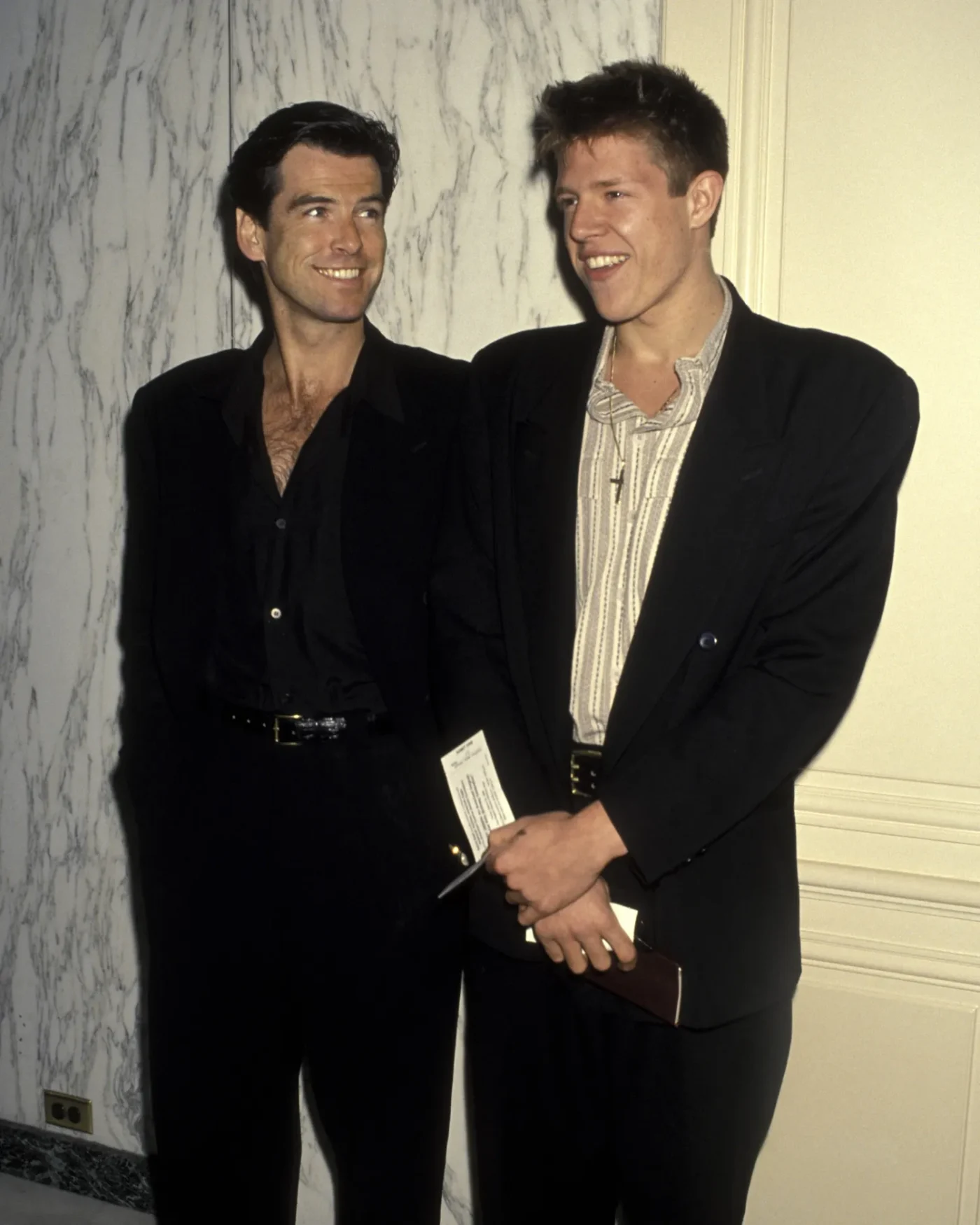 Pierce Brosnan and Son Christopher Harris during American Cinema Awards Foundation