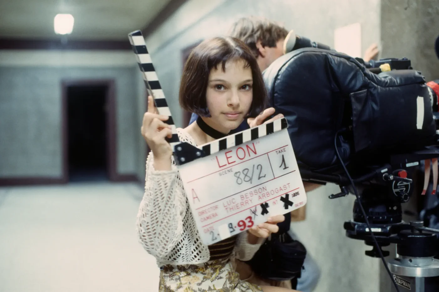 Portman on the set of the film