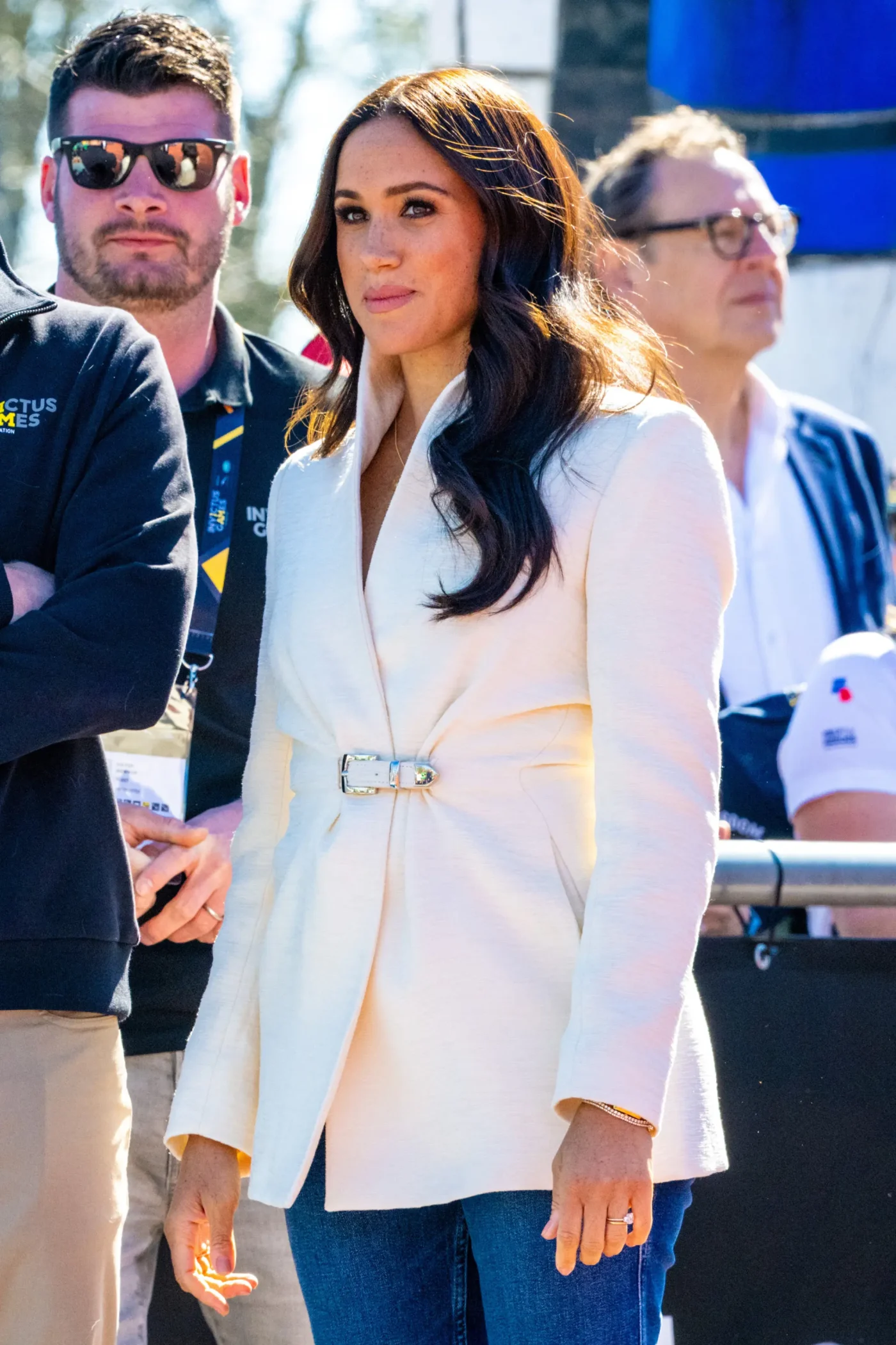 Prince Harry and Meghan Markle make a public appearance.