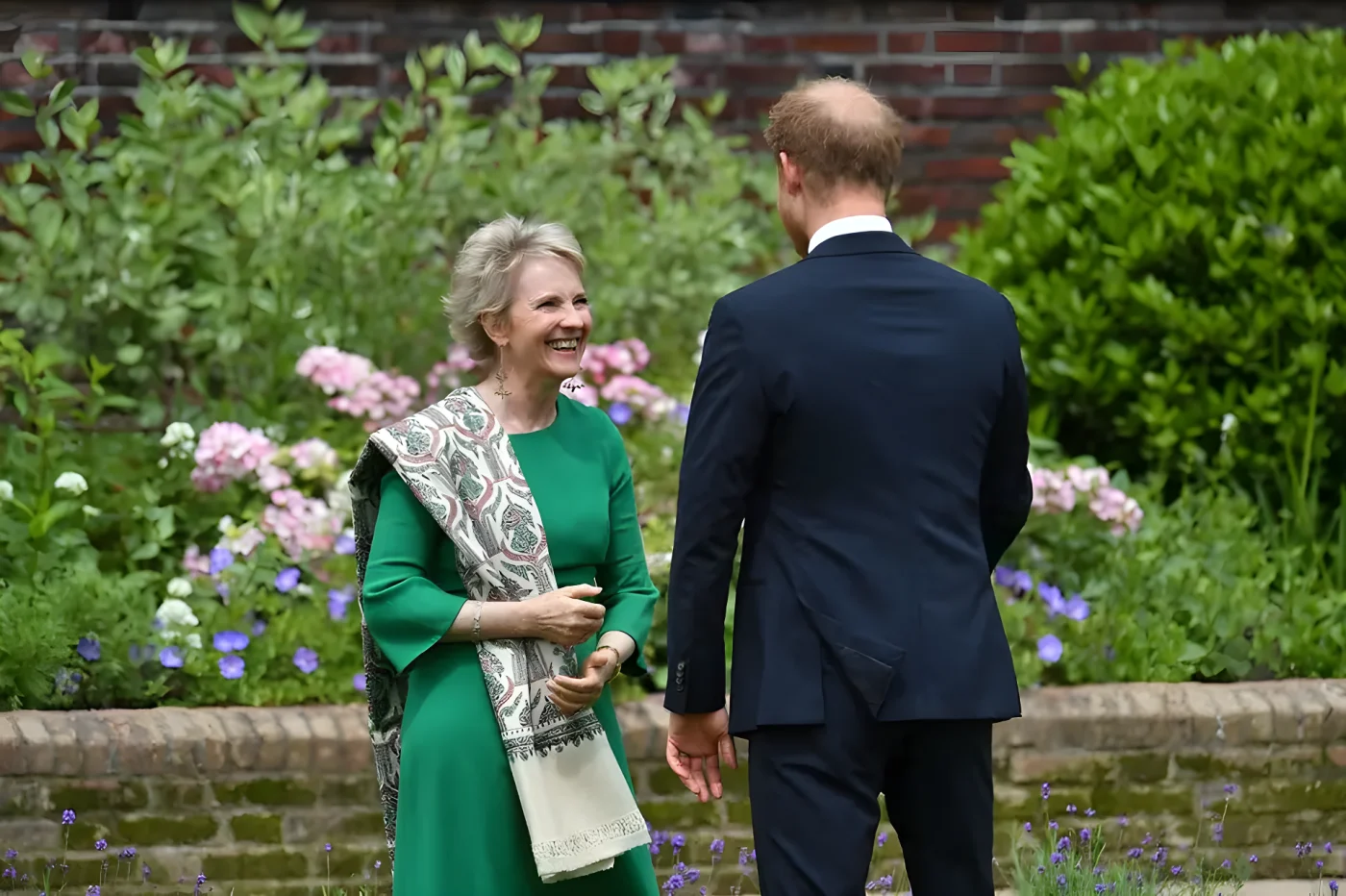 Prince Harry seen with Julia Samuel
