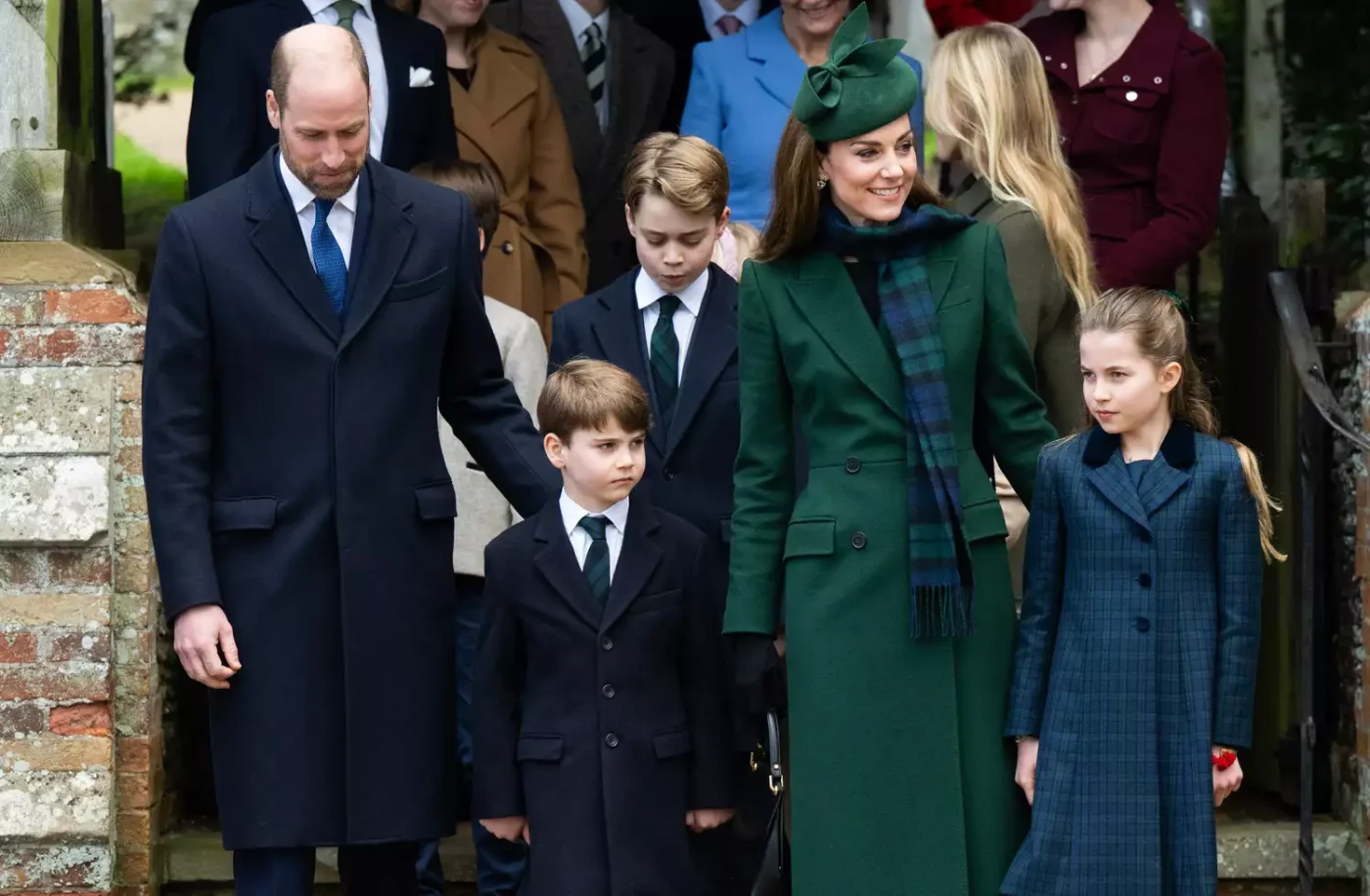 Prince William Hand on Prince Louis