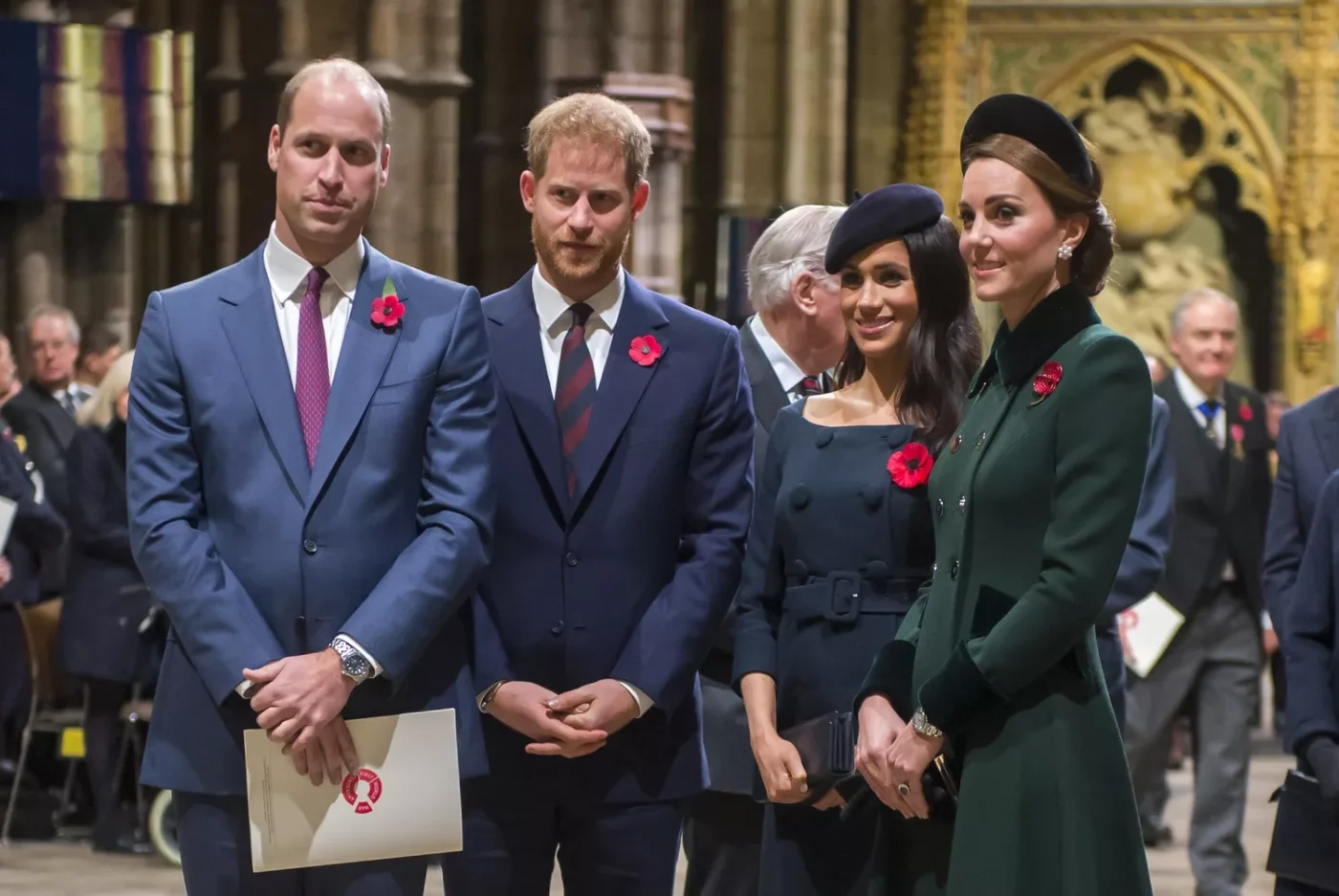 Prince William Harry Kate Middleton Meghan Markle Remembrance Sunday