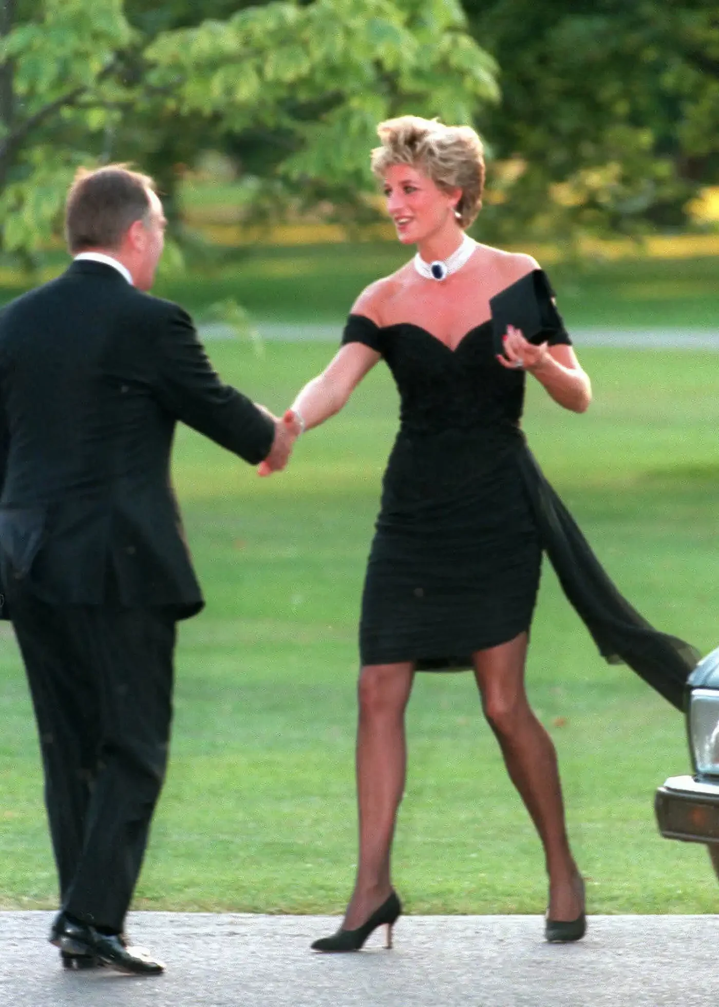 Princess Diana in her famous revenge dress